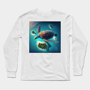 The flying turtle Long Sleeve T-Shirt